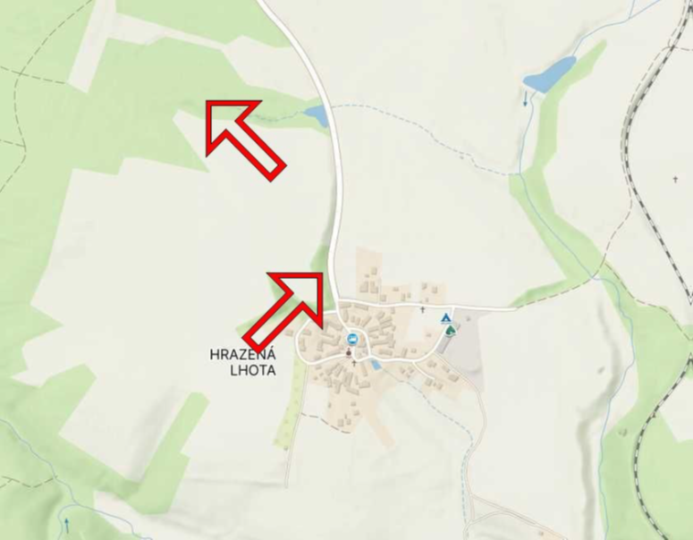 Pozemky u města Vlašim (u obce Hrazená Lhota)